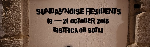 SundayNoise Residents 19-21 oktober 2018