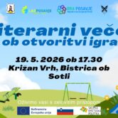 Literarni večer ob otvoritvi igral na Križan Vrhu