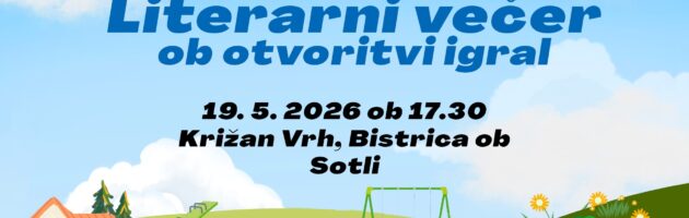 Literarni večer ob otvoritvi igral na Križan Vrhu