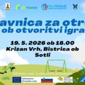Delavnica za otroke ob otvoritvi igral na Križan Vrhu